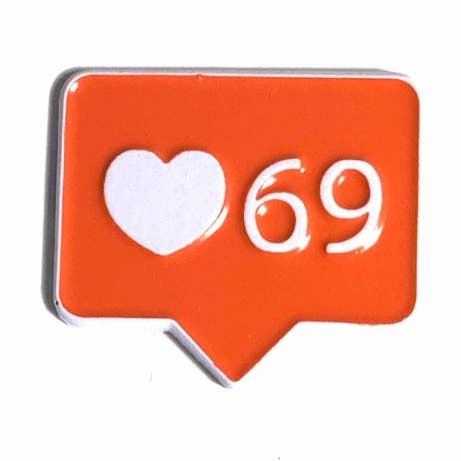69 Mi piace Enamel Pin per la vendita all'ingrosso da parte di Geeky And Kinky