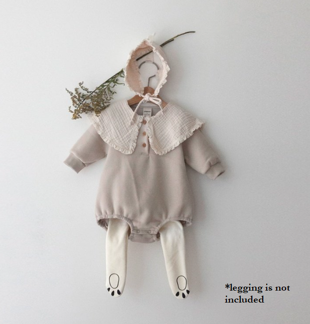 peekaboo - Wholesale Rompertje - Baby - Vintage rompertje met fleecekraag voor babymeisjes Baby FW Rompertje4