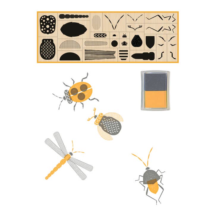 Chronicle Books - Wholesale Rubber/Decorative Stamp - Stamp Bugs