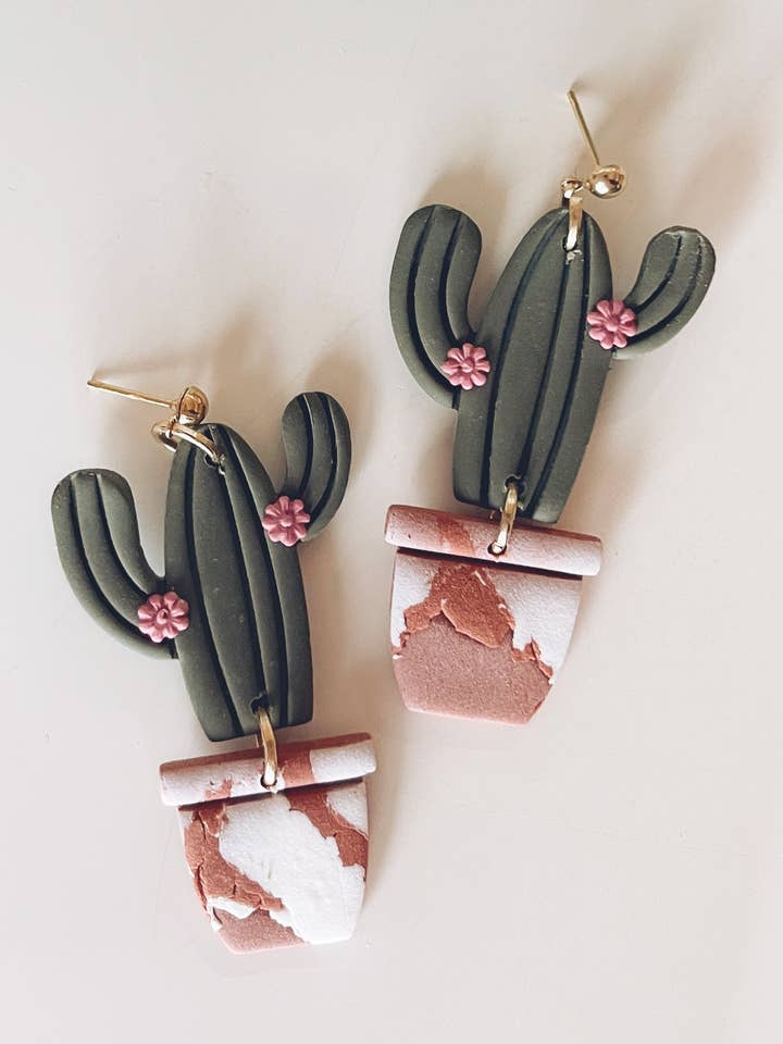 Orecchini Cactus per la vendita all'ingrosso da parte di The Butterfly Effect