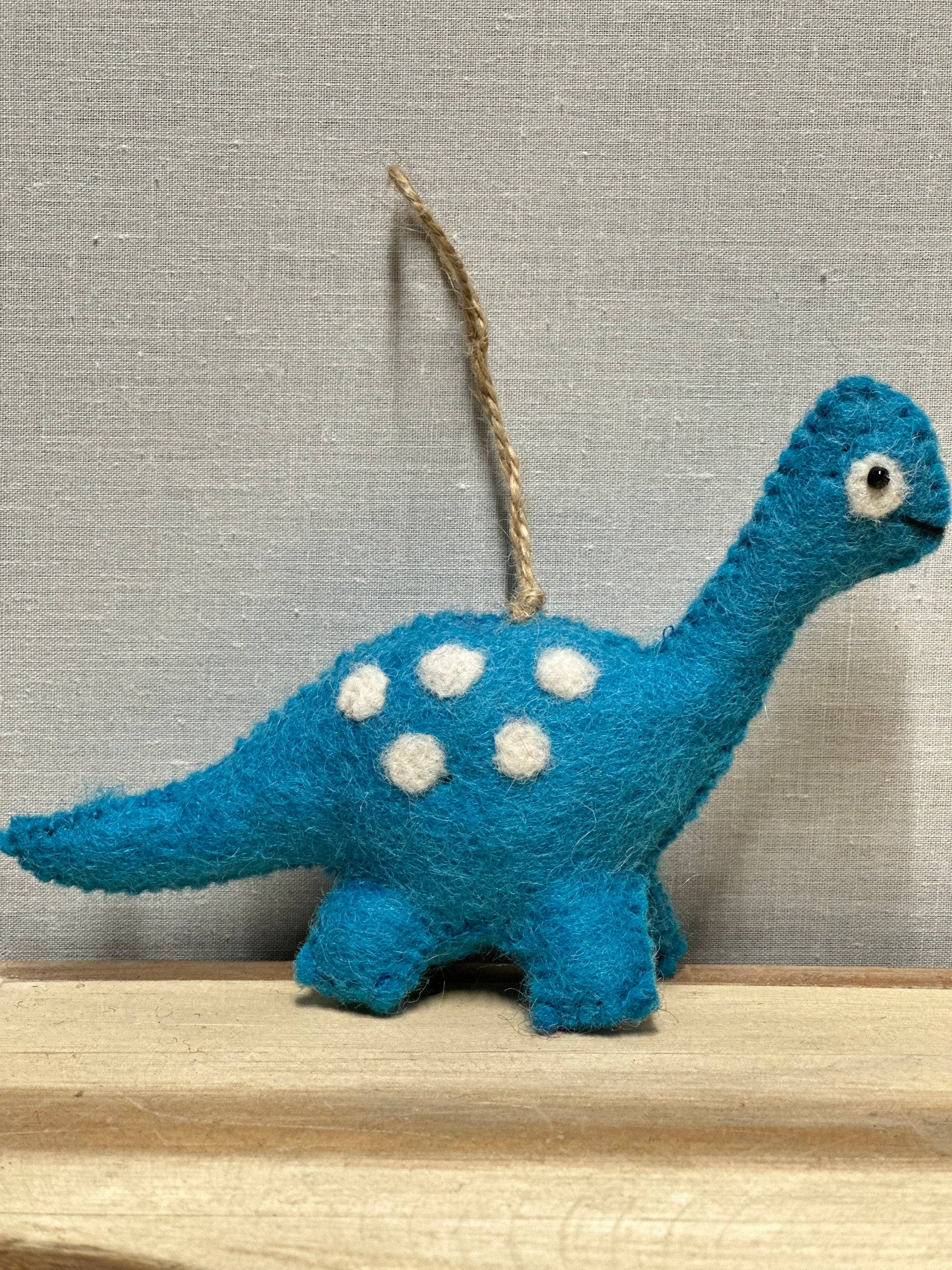 Funky Yak Ltd - Vendita all'ingrosso Decorazione - Dinosauri in feltro di lana fatti a mano con corda di juta, Nepal9