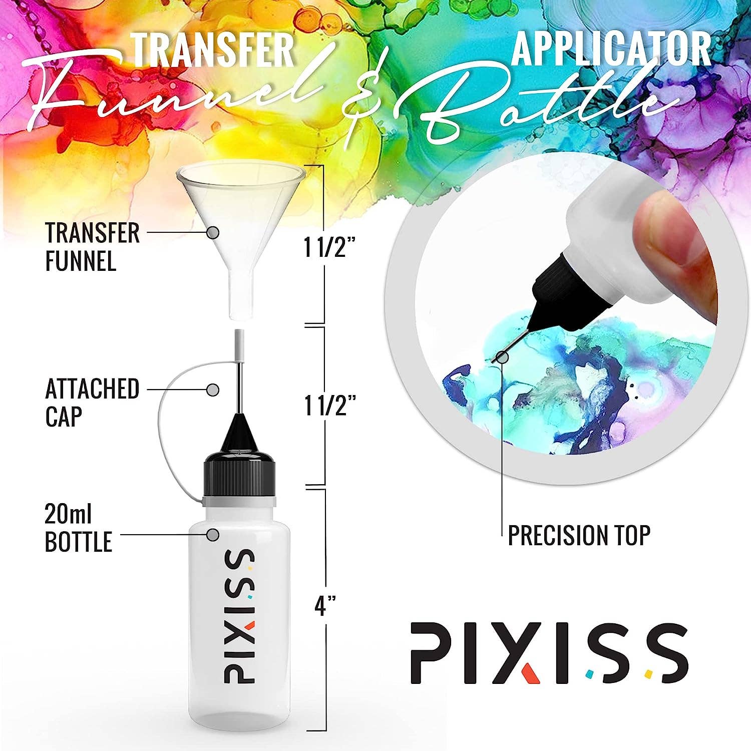 Pixiss - Wholesale Cocktail Mix/Syrup - PIXISS Metallic Alcohol Ink 4 oz. - Gold6