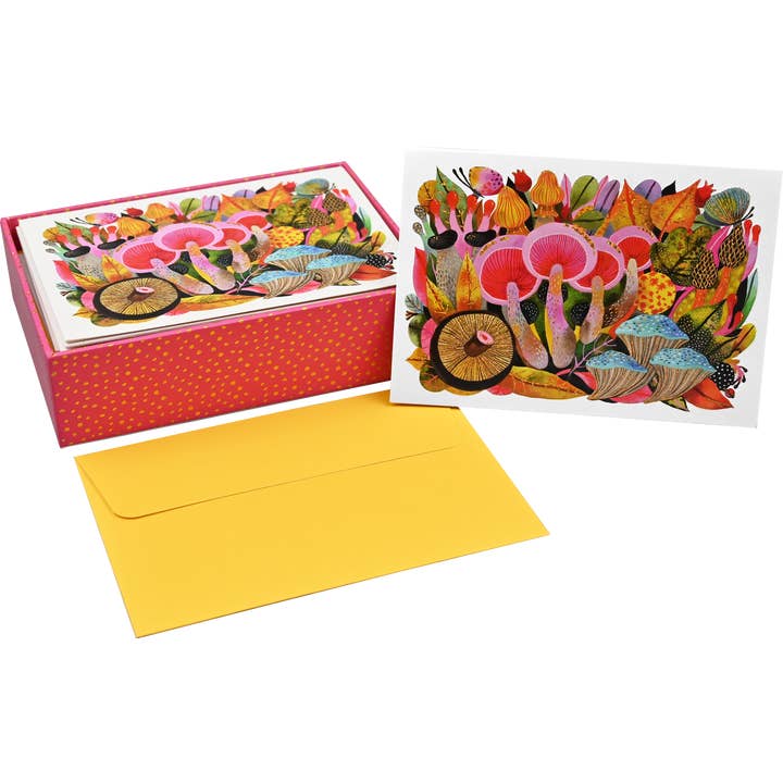 Peter Pauper Press - Wholesale Stationery/Notecard Set - Mushroom Medley Note Cards2