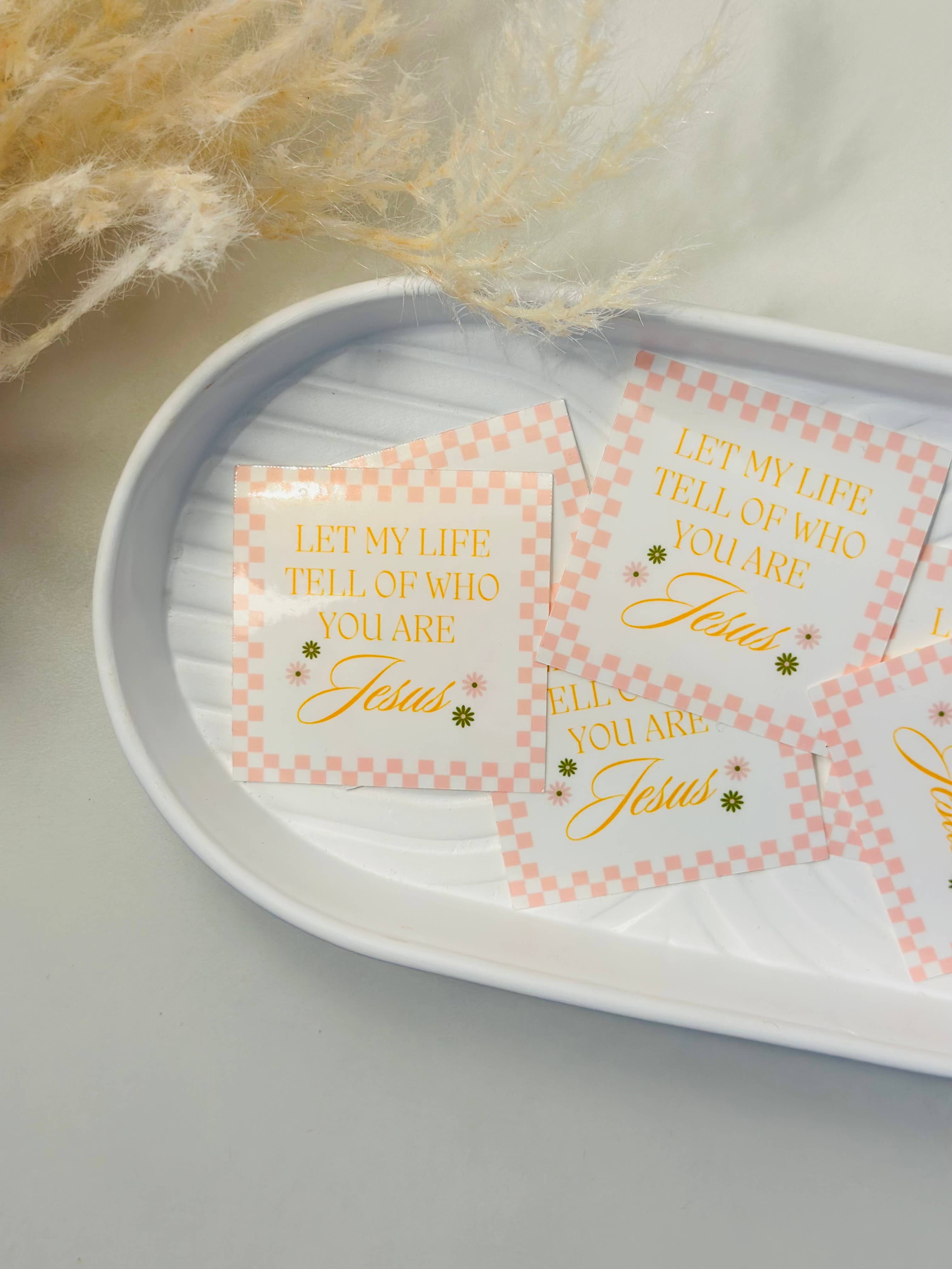 Grow in Grace - Vente Autocollant - Laisse ma vie raconter qui tu es Jésus. Journalisation de la Bible 1