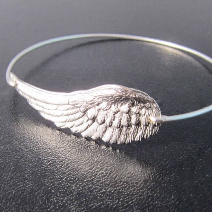 Single Wing bangle Bracelet for wholesale by Frosted Willow