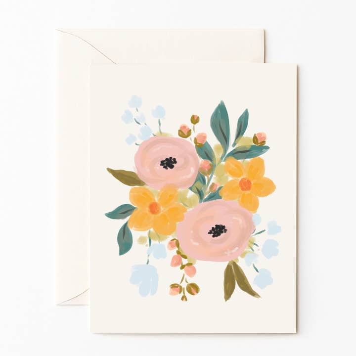 Tarjeta de arreglos florales para venta al por mayor de Olive and Lu Paper