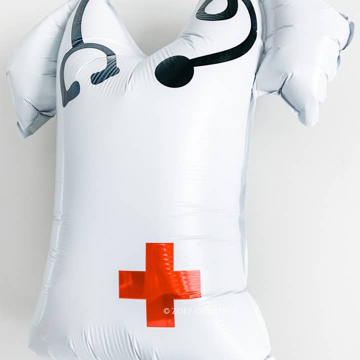 Zoey Christina – wholesale Balloon – Nurse Themed Scrub Top Balloon