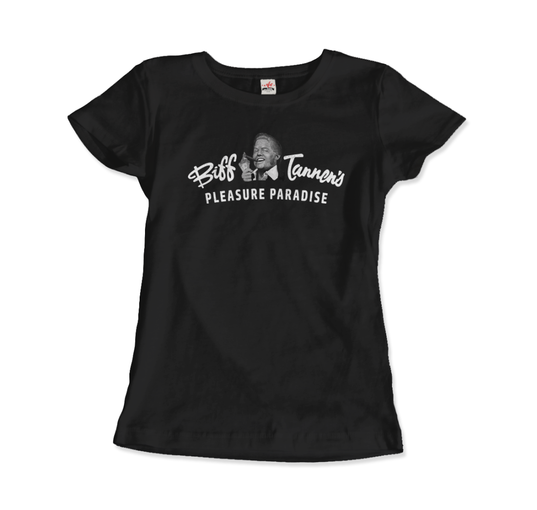 Art-O-Rama Shop - Wholesale Screen Printed T-Shirt - Unisex - Biff Tannen's Pleasure Paradise Dusted Logo - Back to the Future T-Shirt4