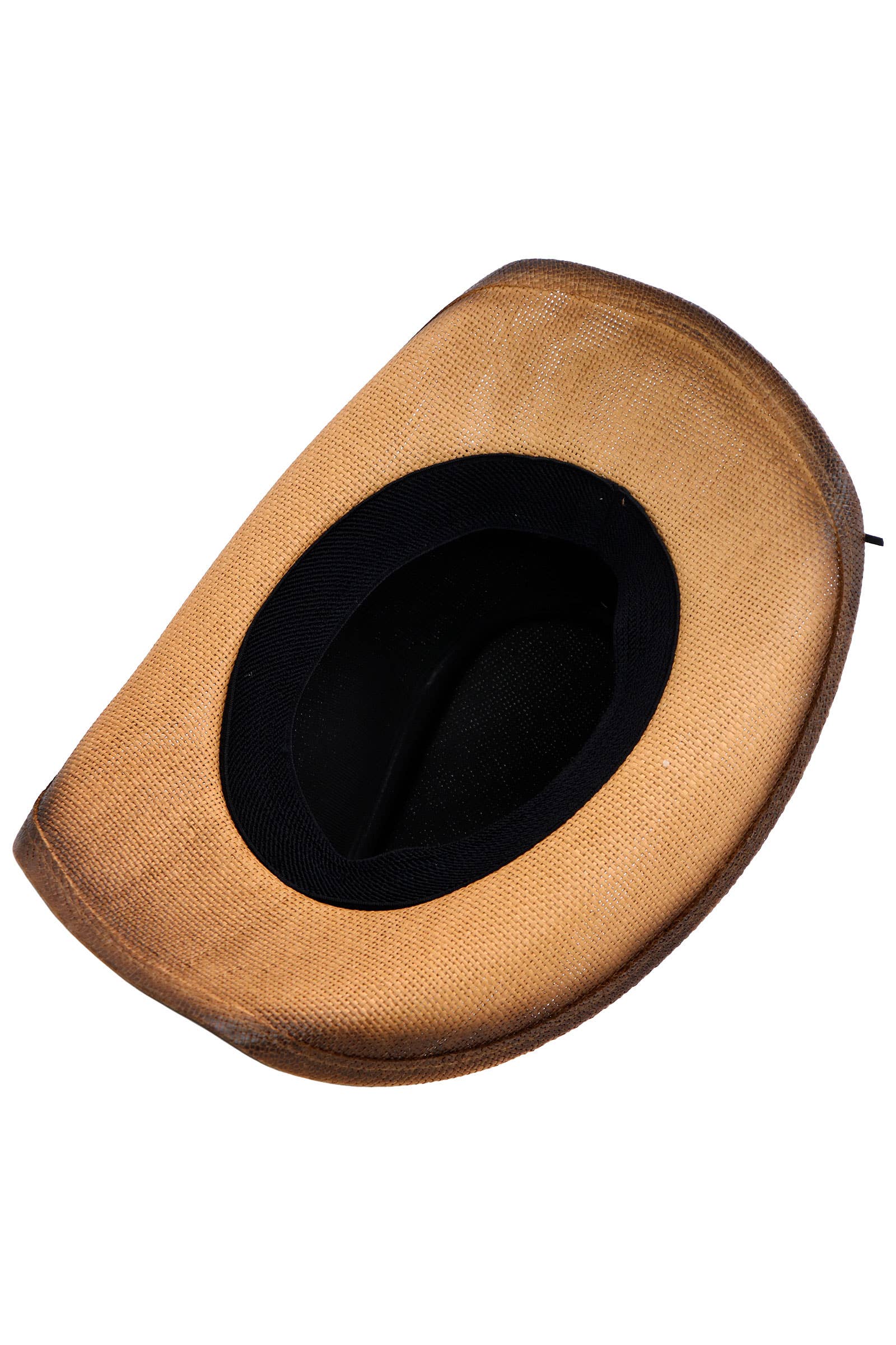 Cap Zone – Engroshandel Cowboyhat - Dame – Bronzeret ravfarvet concho blomsterbælte cowboyhat13