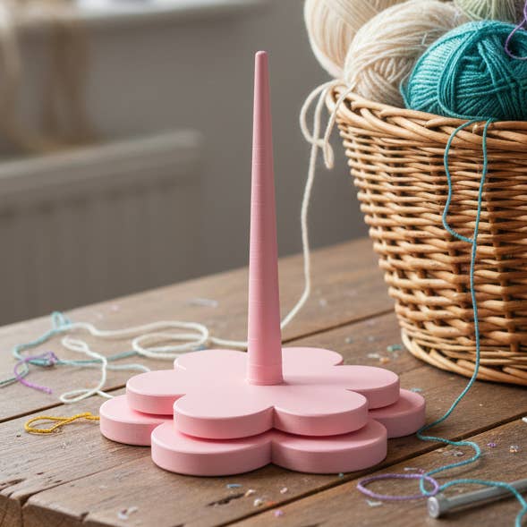 Yarn Spinner with Flower Base for wholesale by Loops And Layers