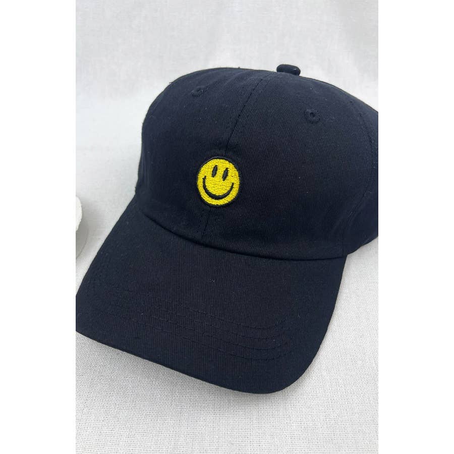 Love and Repeat - Wholesale Baseball Cap - Women's - Smile Face Embroidered Baseball Cap4