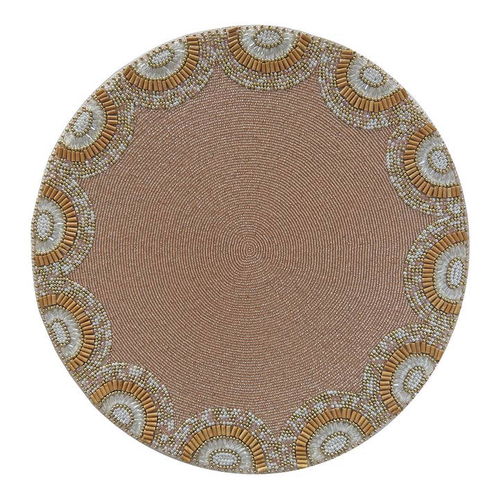 Sunblush Beaded Placemat , Set of 2 for wholesale by JO & PA