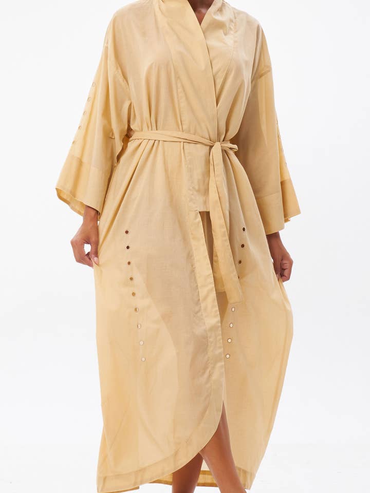pardo Kimono Penny - Cor Taupe para venda a revendedores na Faire4