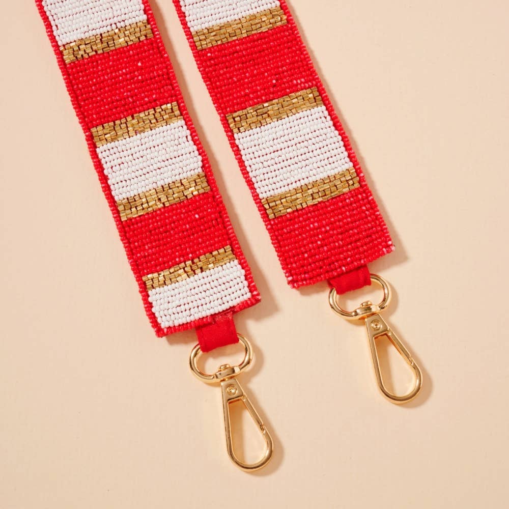 Lilla Haven - Wholesale Bag Strap - Women's - Striped Seed Beaded Bag Strap6