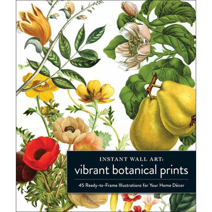 Simon & Schuster - Wholesale Book - Adult - Instant Wall Art Vibrant Botanical Prints by Adams Media