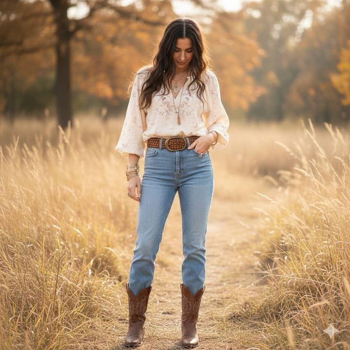 Lula Natura – Engroshandel Bælte - Dame – MØRKEBRUNT LÆDERBÆLTE MED NITTER2