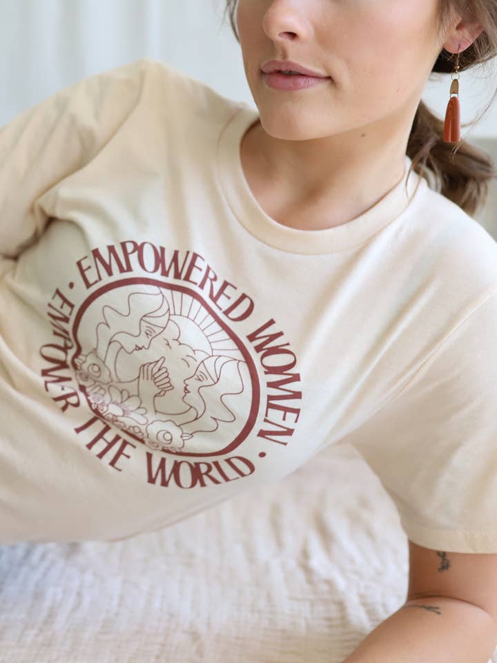 empowered women - graphic t shirt women - graphic tees for wholesale by Polished Prints