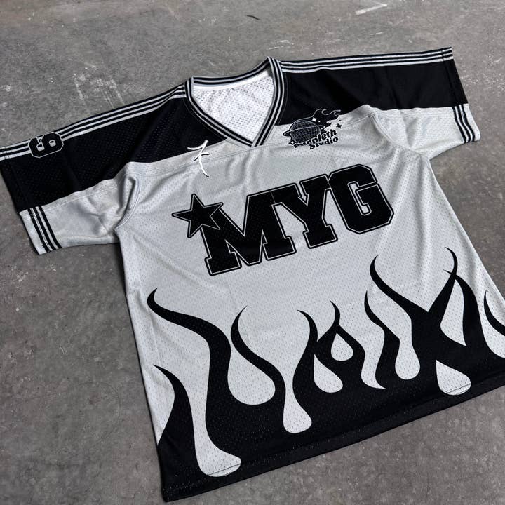 MYG (Yoongi) Jersey Black and Grey CLEARANCE PRICING (PRE ORDER) for wholesale by Purpleth Studio