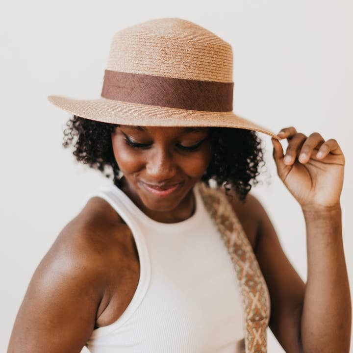 Pretty Simple - Wholesale Straw Hat - Women's - Panama Piper Straw Hat