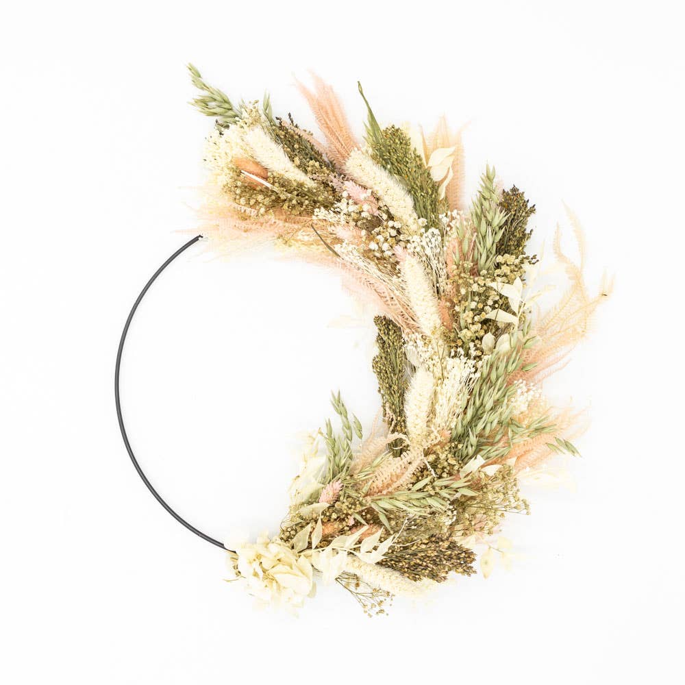 Réconciliation Végétale - Wholesale Wreath - Heidi dried flower wall wreath3