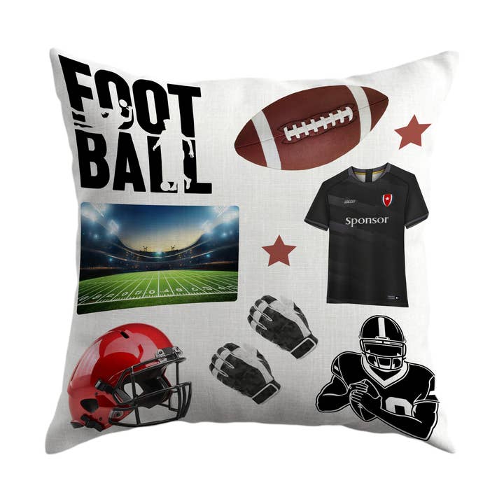 Football Autograph Pillow – The Perfect Keepsake for Players & Fans! 🏈✨ for wholesale by Gilbin