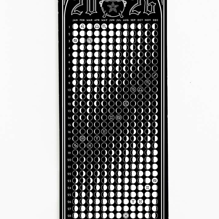 Lunalux Botanicals - Wholesale Calendar - *PRE-ORDER* 2026 LUNAR CALENDAR