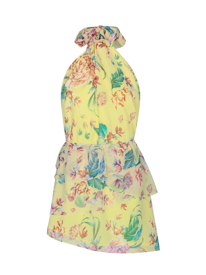 Robe Mini fleur d'agrumes - Floral Citron pour la vente par Bellevue The Label