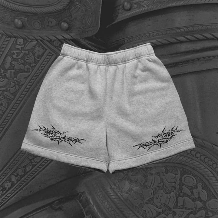 Thorn Relaxed Track Shorts for wholesale by While Odin Sleeps