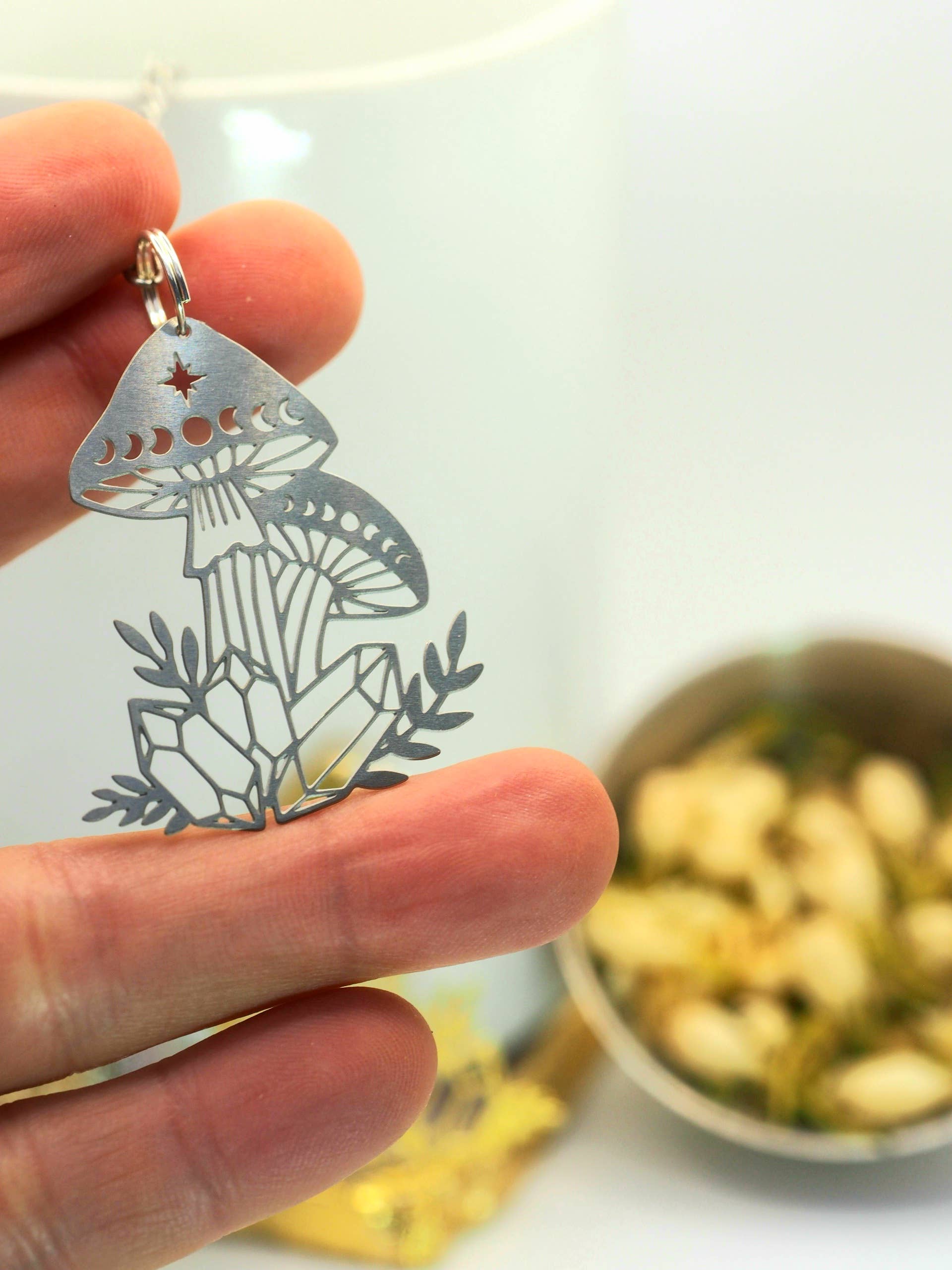 Loveyenergy & Blessings - Wholesale Theevergiet/infuser - Mystic Garden zilveren theezeef met losse bladeren1