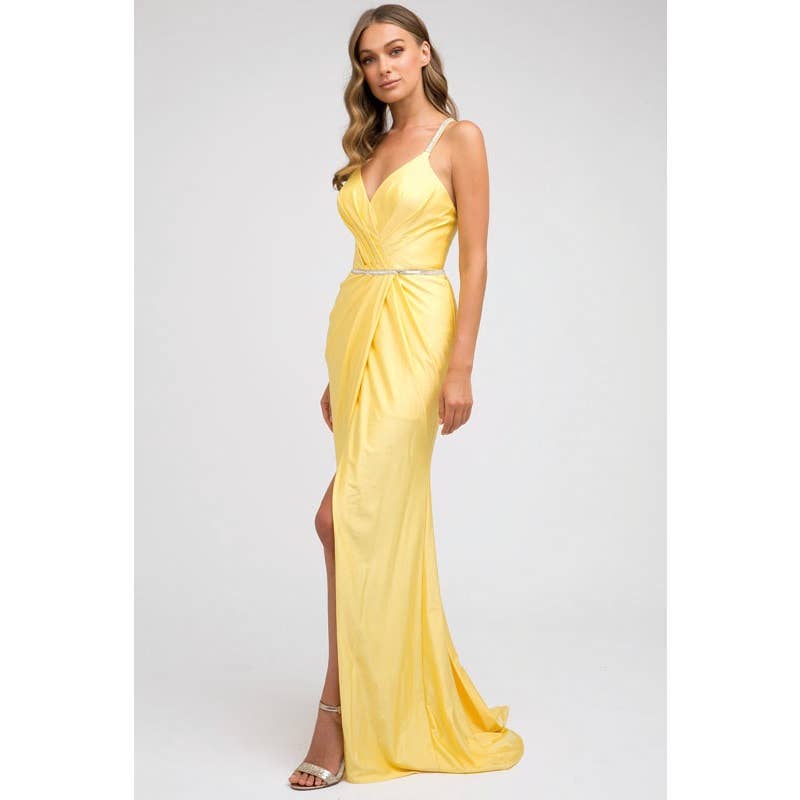 Juliet - Wholesale Gown - Women's - RUCHED BODICE FITTED PROM EVENING GOWN10