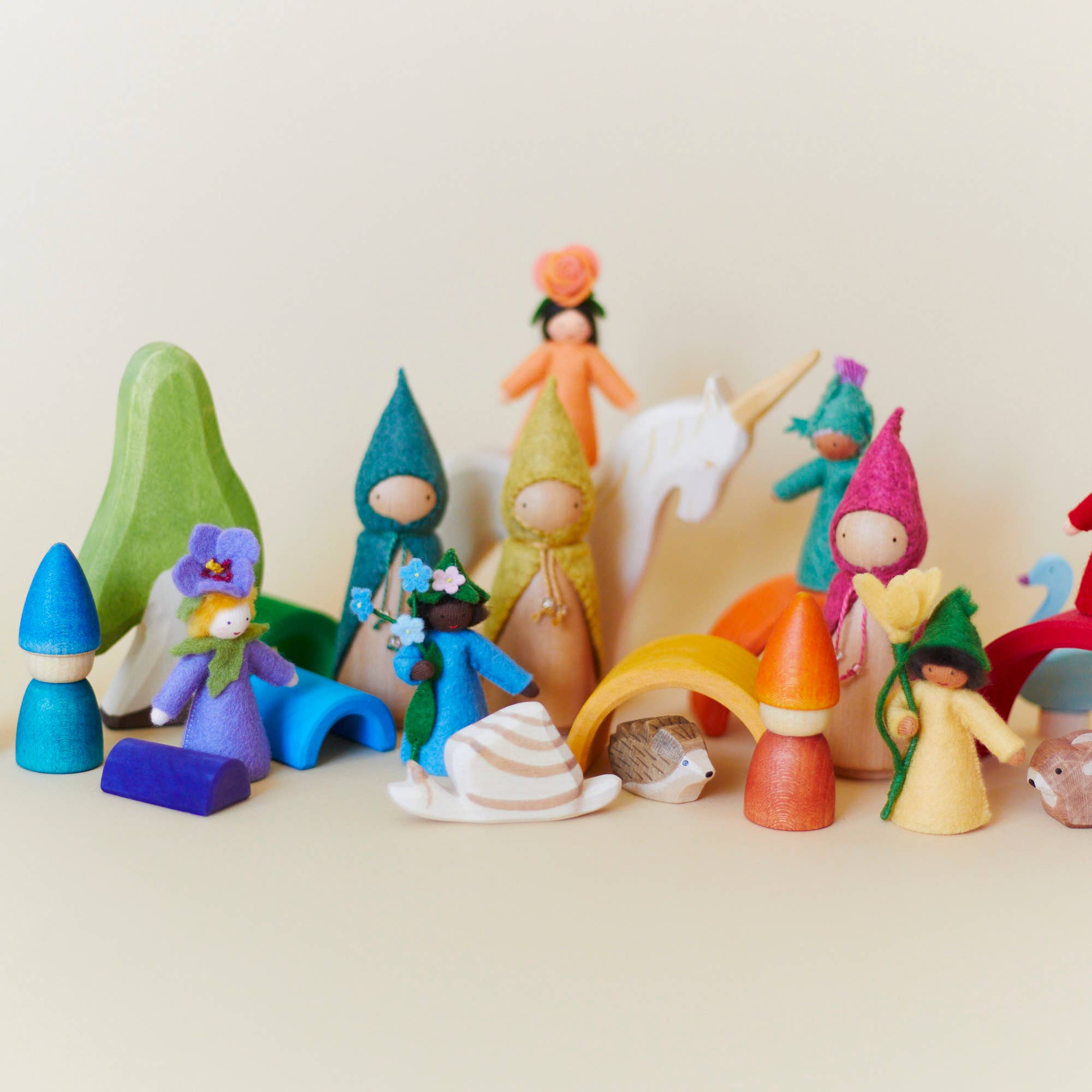 Wonderheart - Wholesale Wood Toy - Kids - Orange Wooden Gnome10