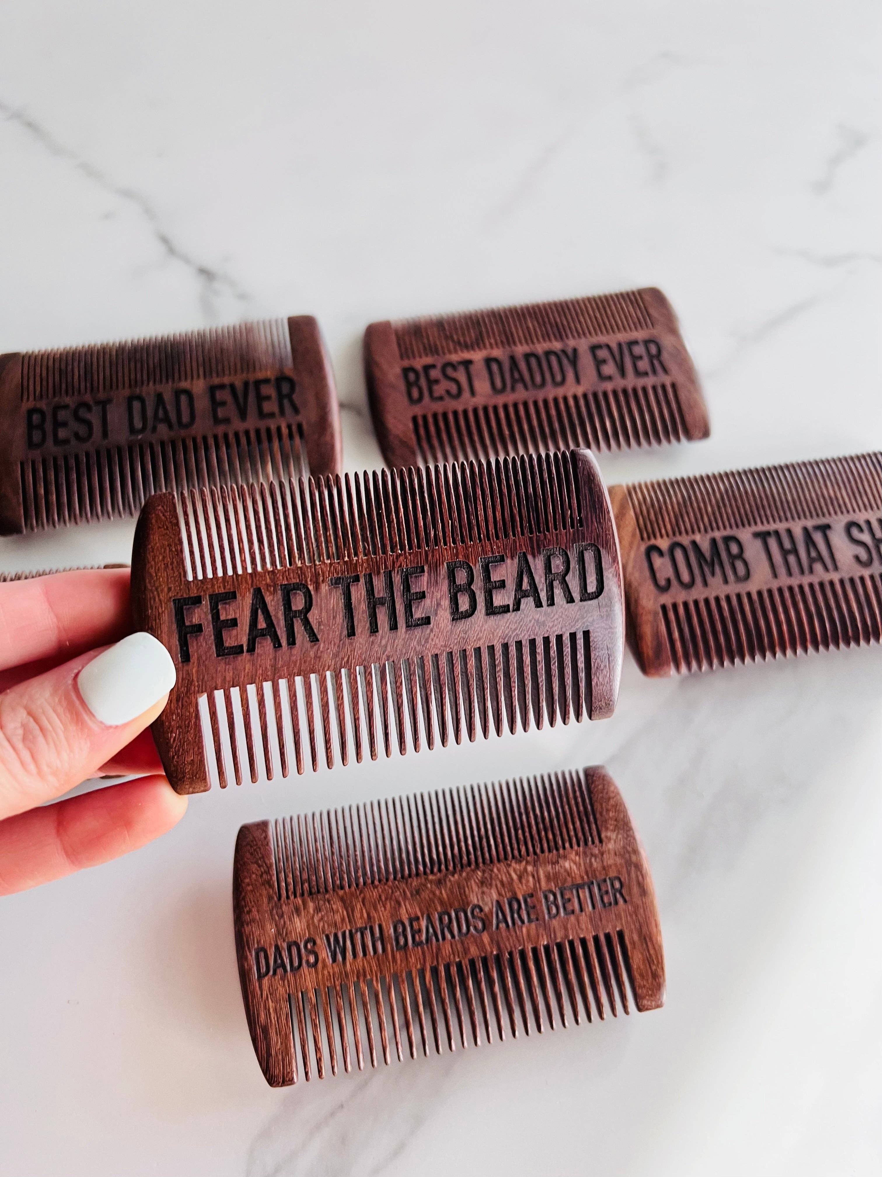 M&J Homemade Creations - Wholesale Beard Brush/Comb - Personalized Beard Combs2