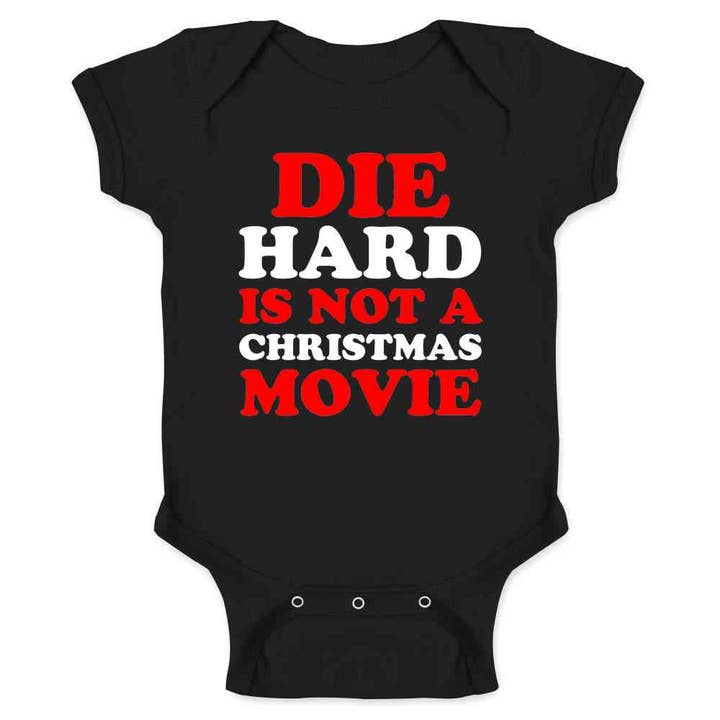 Pop Threads - Wholesale Bodysuit (non-footed) – Baby - Die Hard Is Not A Christmas Movie Funny Baby Bodysuit1