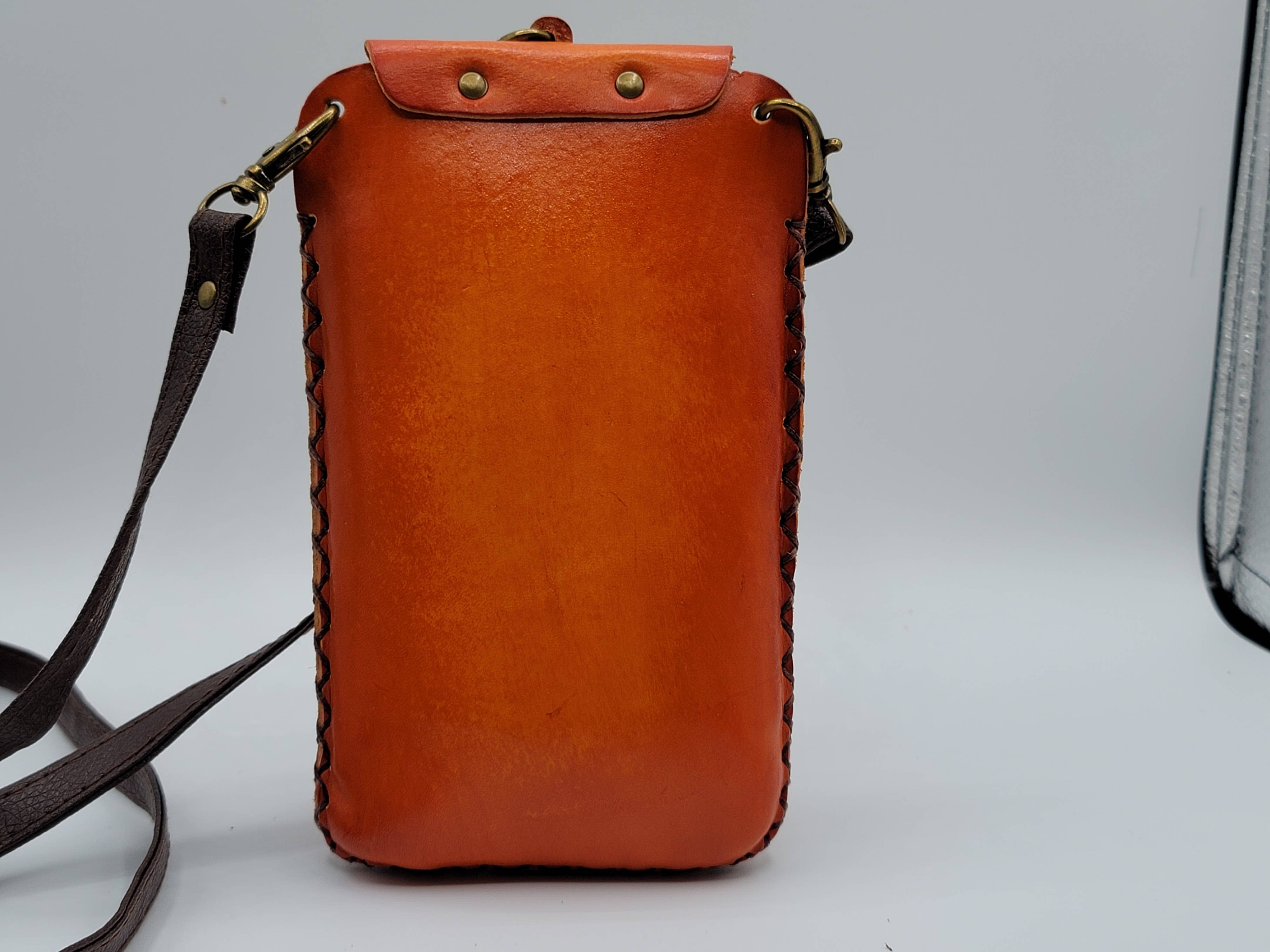 Sunflower Handmade leather inc - Wholesale Phone Wallet - Women's - Handmade leather sunflower cell phone case holder purse2