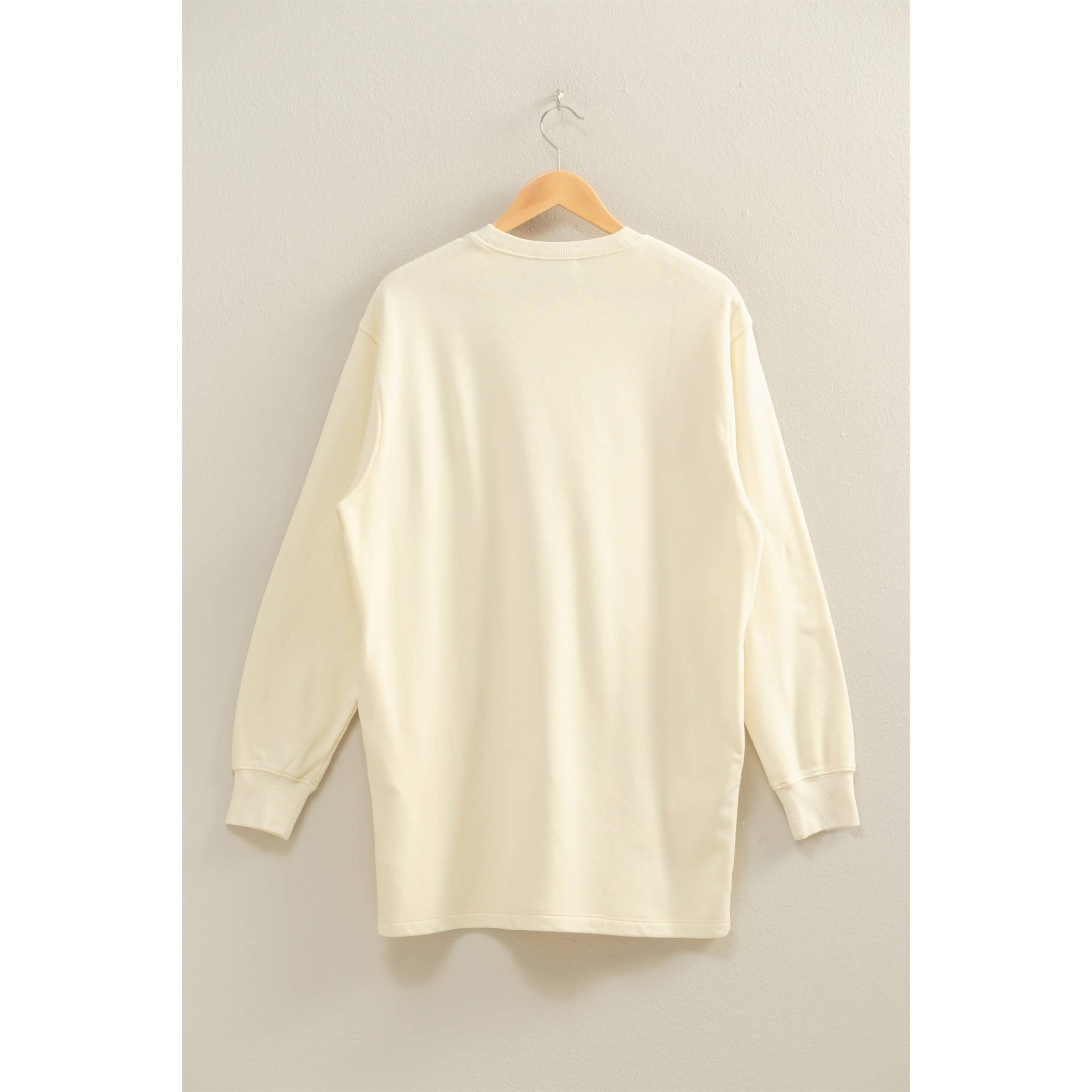 Double Zero - Venta al por mayor Vestido - Mujer - Vestido sudadera mini de gran tamaño lavado mineral33