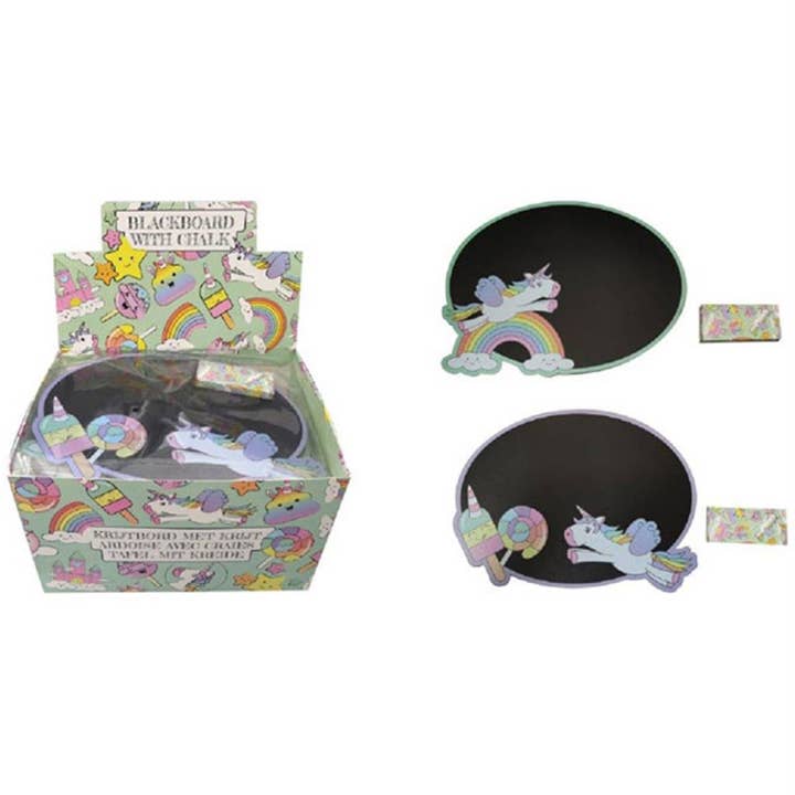 Unicorn Slate with Chalks 21 x 28 cm for wholesale by TSJJ