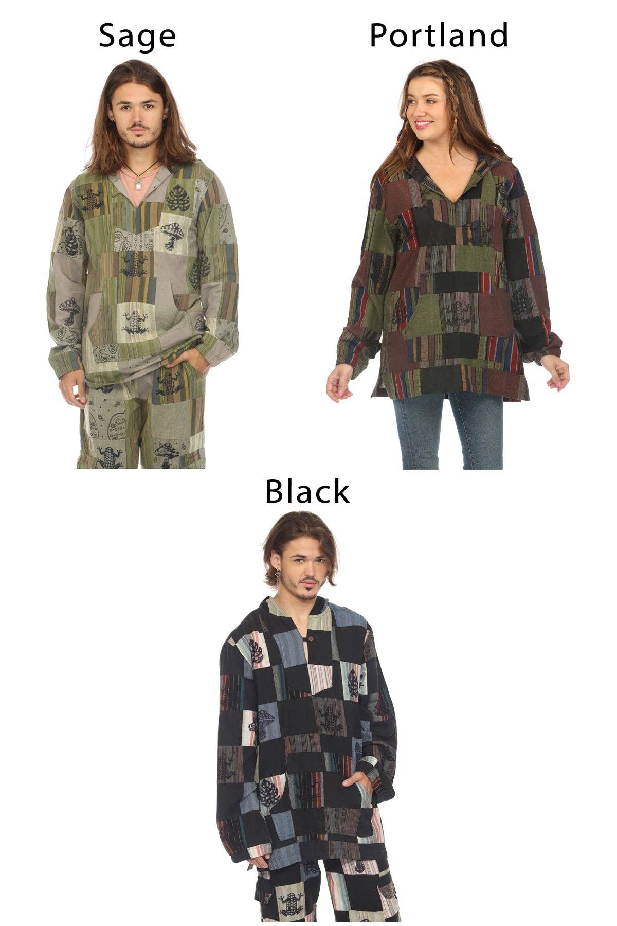 Lakhays Collection Inc. - Wholesale Hoodie - Unisex - Patchwork Unisex Baja2