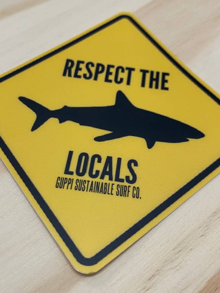 Respect the Locals Sticker for wholesale by Guppi