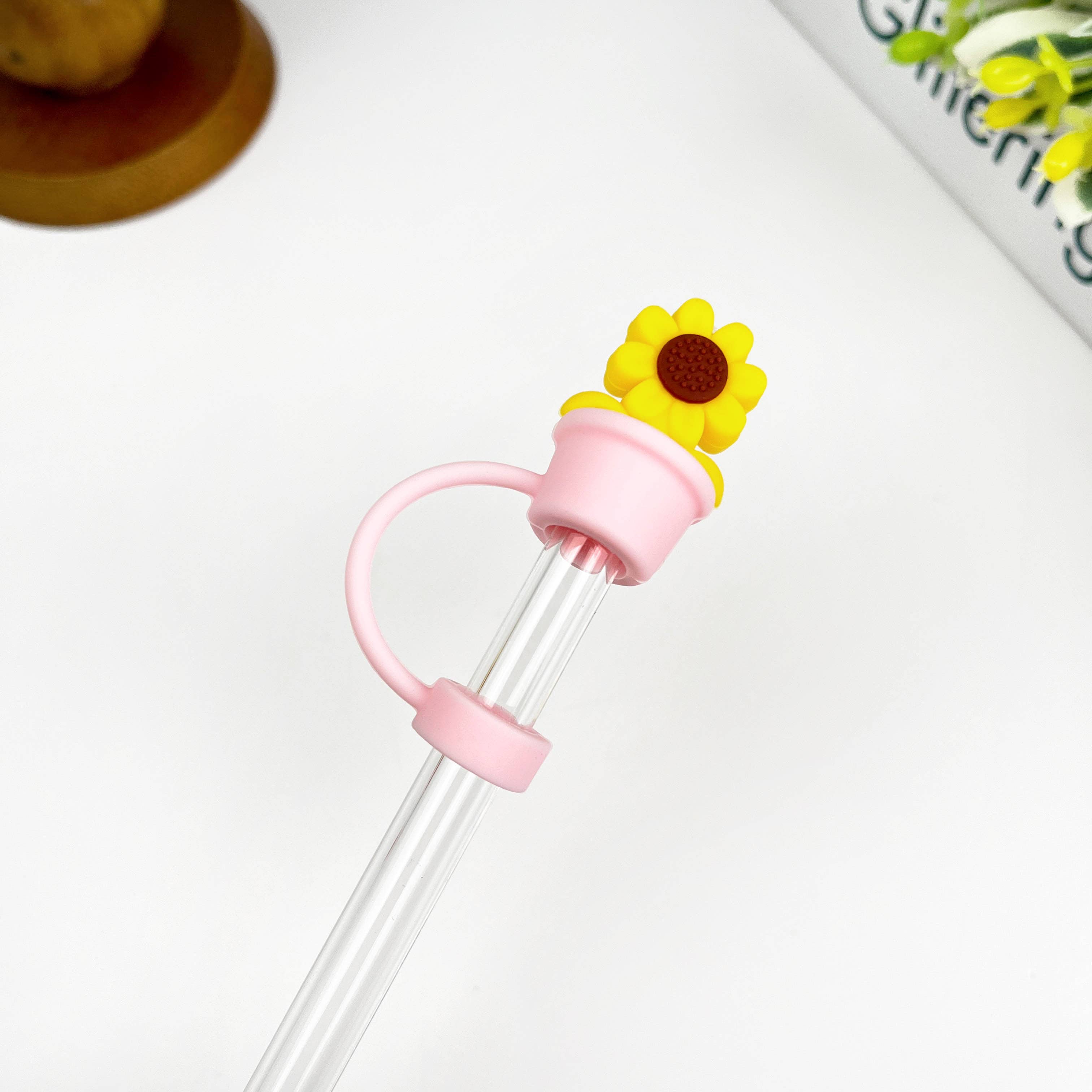 SoapElenGlen - Wholesale Drinking Straw - Sunflower Straw Topper4