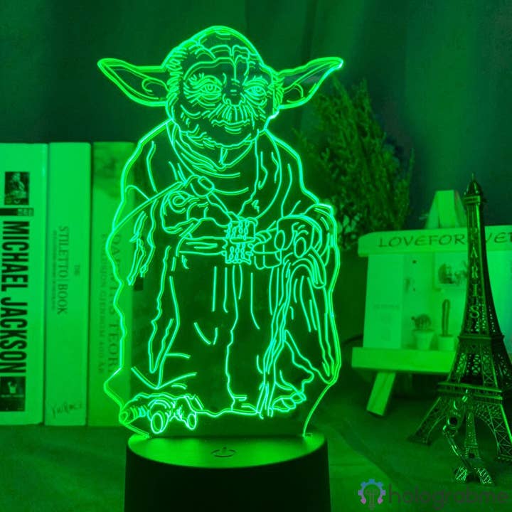 Holograbme – Großhandel Akzent-/Schreibtischleuchte – Star Wars Lampe Meister Yoda3