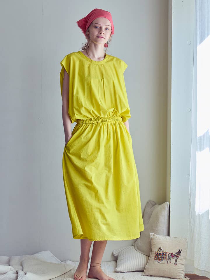 Titli gul klänning för wholesale av Fog Linen Work