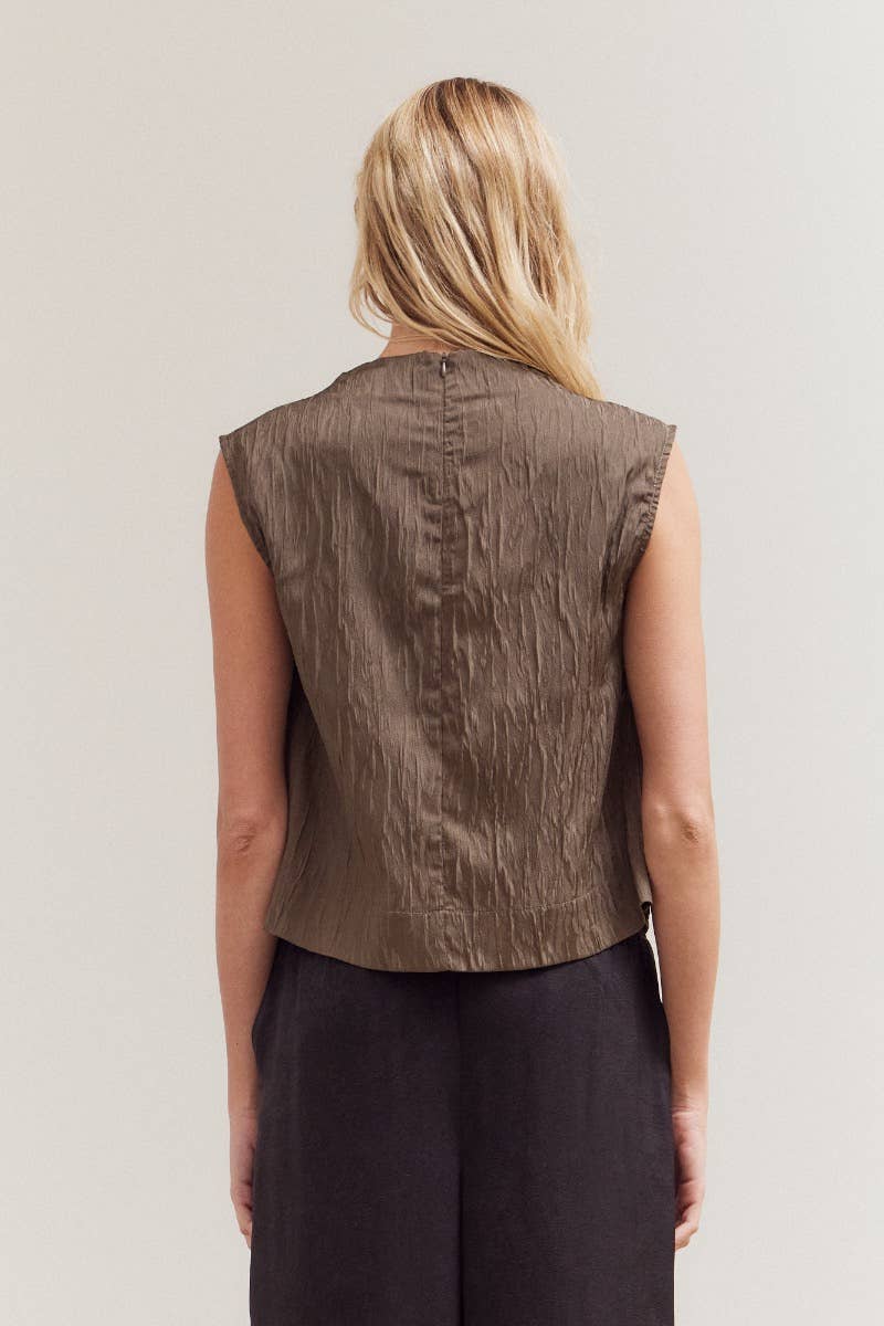 Grade & Gather - Vendita all'ingrosso Camicetta - Donna - 42090 - CANOTTA A COLLO ALTO RANDOM SEER5