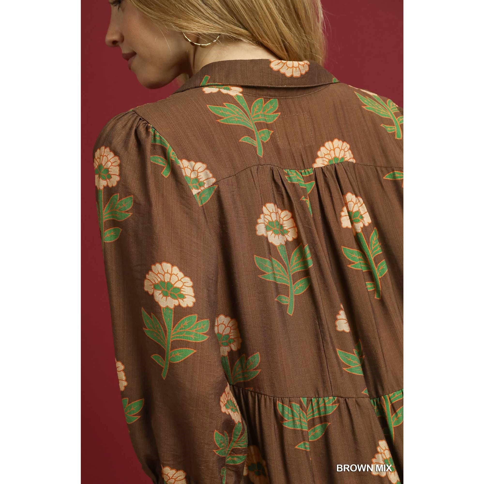 STYLE USA - Wholesale Jurk - Dames - Maxi jurk met bloemenprint14