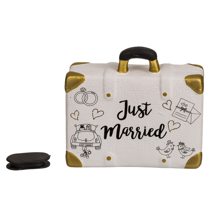 Out of the blue KG - Wholesale Money/Piggy Bank - Savings box  suitcase , Just married,1