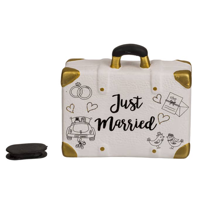 Out of the blue KG - Wholesale Money/Piggy Bank - Savings box suitcase , Just married,1