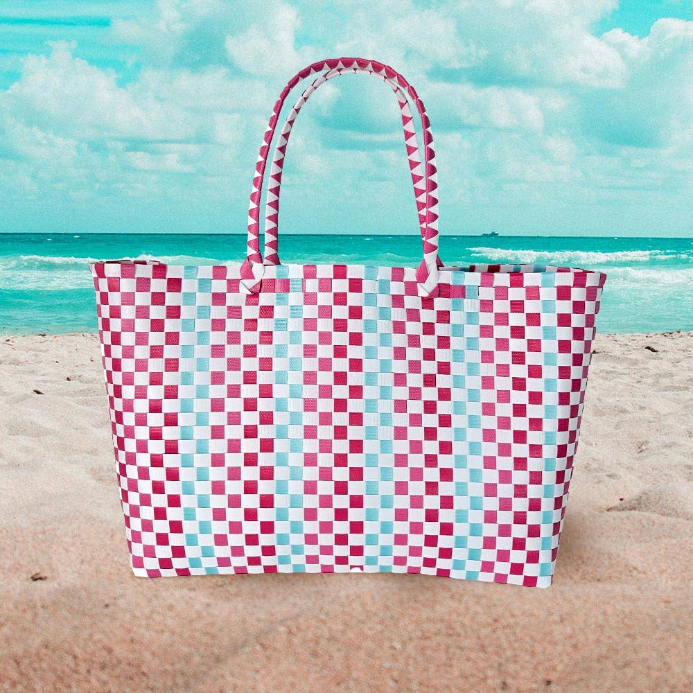 Sensibling Corp. – wholesale Bärkasse - Dam – Stor väska med korgvävt mönster för hand eller axel2