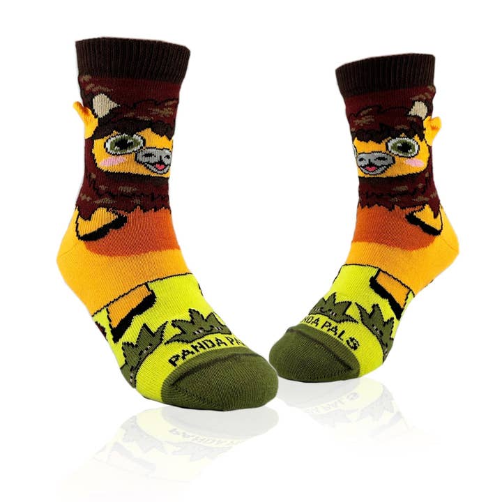 Chaussettes de la ferme de bisons Chaussettes de Sock Panda (Âges 3-7) pour la vente par Sock Panda