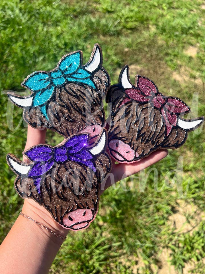 Highland Cow Freshie for wholesale by The Rusted Diamond