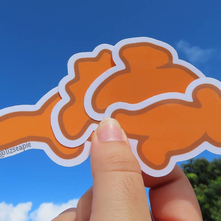 Dino Nuggies (x4) Vinyl Sticker Pack for wholesale by lizseapie