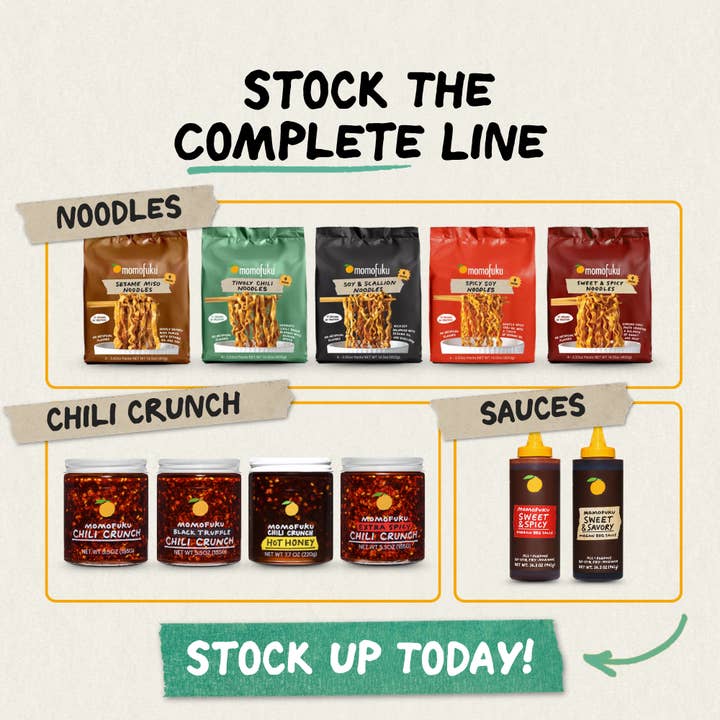 Momofuku - Wholesale Ramen - Tingly Chili Wavy Noodles | Instant Ramen | 4-Pack | Asian4